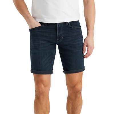 PME Legend Herren Jeans Short NIGHTFLIGHT - Regular Fit - Blau - Grau Stretch
