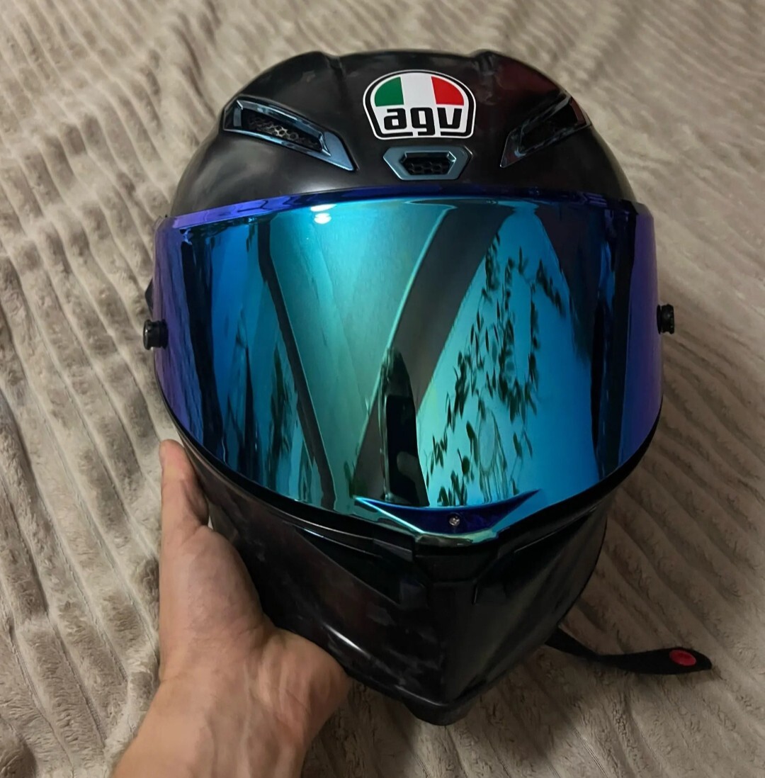 agv pista gp r iridium blue BSTOP GPR Helmet Visor For Pista GPRR, Pista GPR, CORSA-R Helmet Face Shield Visor Windshield Uv-protected(Revo Ice Blue-day use only) : Automotive Designed by the renowned brand AGV AGV Pista GP RR Motorbike