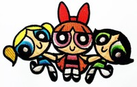 Three Girls Cartoon Powerpuff Girls Logo Patch Jacket T-shirt Sew Iron On Pat... on sale Three Girls Cartoon Powerpuff Girls Logo Patch Jacket T-shirt Sew Iron On Pat... on sale