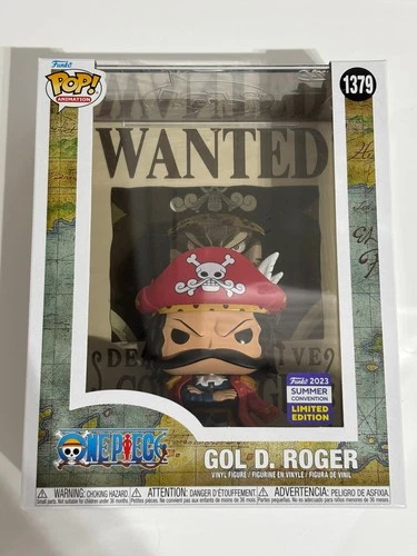 Gol D Roger Wanted Poster Funko Pop #1379 One Piece 2023 SDCC RARE LIMITED