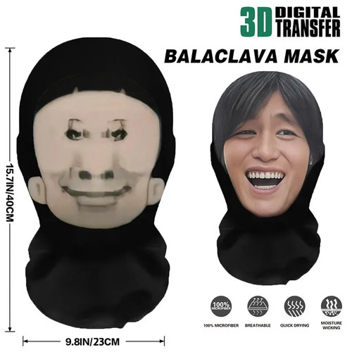 Maschere Viso 3D Realistiche per Uomo Donna Maschera Cosplay Full Face Hip Hop - Foto 24 di 50