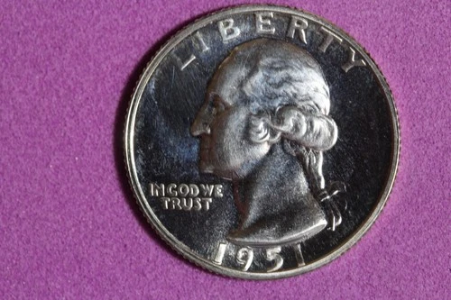 ESTATE FIND 1951 - PROOF Washington Quarter!!  #N08134