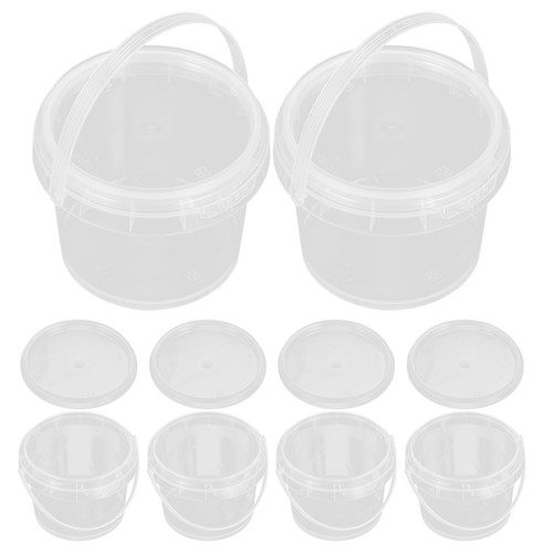 6 Pcs Buckets for Drinks Milk Tea Juice Storage Household Beverage - Afbeelding 3 van 17