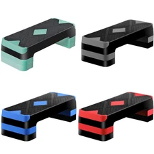 Adjustable Height Aerobic Step Platform for Home Fitness Workouts
