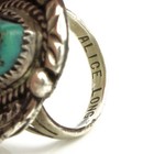 Southwest Signed Sterling Turquoise Red Coral Malachite Rings Lot of 5 #S5225-5 — photo 5