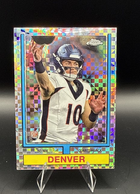 2024 Topps Chrome - 1974 Topps Football Bo Nix #74TF-4 X-Fractor (RC)