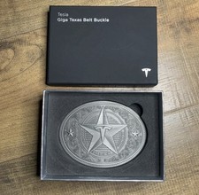 Tesla Giga Texas Belt Buckle DON'T MESS WITH TEXAS Collectible NEW in box