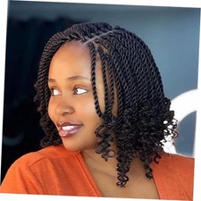 8 Packs Wavy Senegalese Twist Crochet Hair with Curly 8 Inch Pack of 8  1B