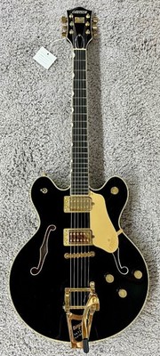 Gretsch Broadkaster LX w/Bigsby, Ebony Fretboard Gold Hardware and Case, Black