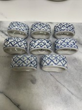 Vintage William Sonoma Grand Cuisine Napkin Rings Made In Thailand Set Of 8
