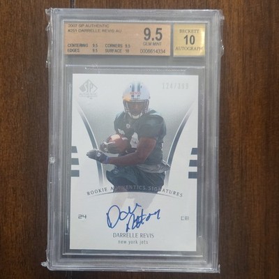 Upper Deck 2007 SP Authentic Rookie Signatures Darrelle Revis #251/399 Auto BGS 
