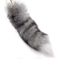 Therian Fox Tail Keychain Furry Tail Backpack Tassel Bag Handbag Accessory Hook
