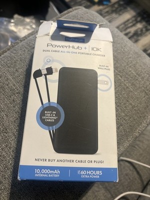 myCharge PowerHub+ 10000mAh All-In-One Portable Charger Power Bank