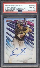 2023 Bowman's Best SHELLACKED AUTO #/250 Ethan Salas ROOKIE PSA 8 PADRES NM-MT