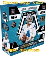 2025 Panini Mosaic Football Complete Your Set #1-400 You Choose Prizm Inserts RC