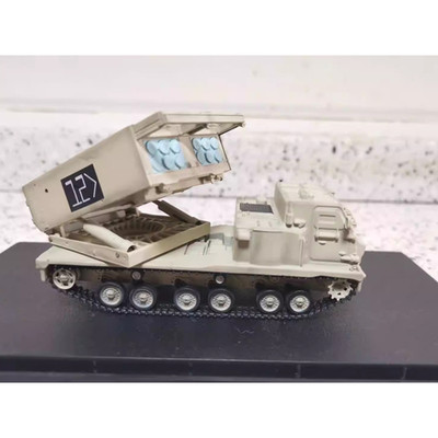 Diecast 1:72 Scale American M270 multiple rocket launcher Desert Yellow Alloy Fi