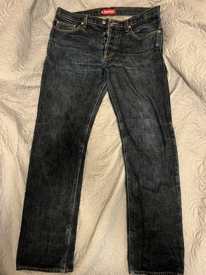 Supreme Denim Slim Fit Blue Jeans Made in USA W34 | eBay