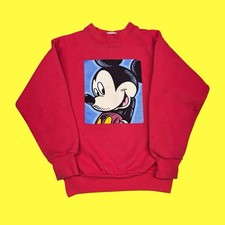 Vintage Youth Mickey Mouse Sweatshirt Red
