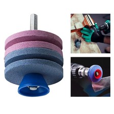 Lawn Mower Blade Sharpener Balancer 4 Layer Garden Grinding Rotary Tool