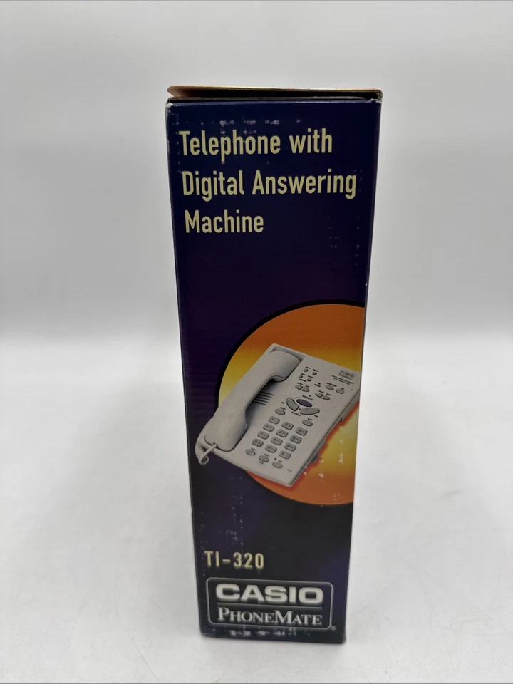 Casio PhoneMate TI-320 teléfono con cable contestador automático digital ¡Raro!  Nuevo Foto 4 de 4
