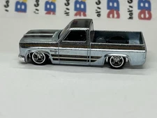 Hot Wheels unspun Factory Test Run Prototype Rare ‘83 Chevy Silverado ZAMAC w/rr