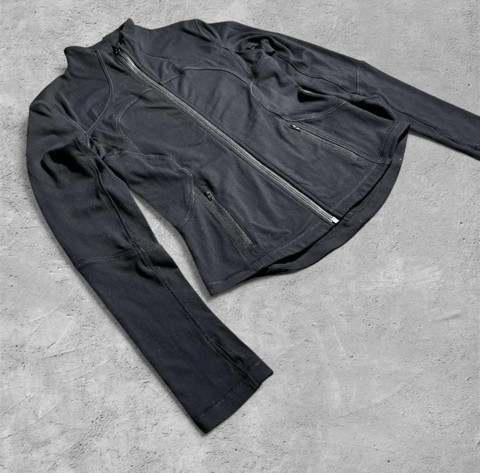 Chaqueta Lululemon Negra Define Manga Larga Cremallera Completa Negra Talla 8 Foto 3 de 4