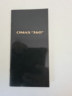 OMAS 360 - Broschüre - Geschichte - hochwertiges Schreibgerät