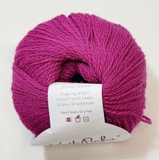 Knit Picks Palette Fingering Weight Yarn 100 Peruvian Wool 231 Yds Fuschia