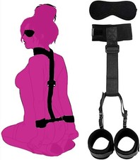 BDSM Sex Bondage Neck to Wrist Restraints Kit, Sex Toys for Couple Adjustable US
