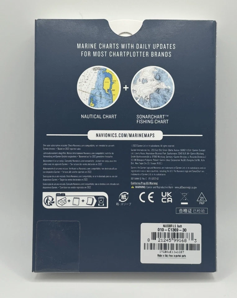 Navionics Garmin NAUS006R 010-C1369-30 U.S. South Marine GPS MicroSD Card, Black - Image 2 of 4