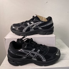Asics Kids Size 7 Gel 1130 Grade School Athletic Running Sneakers Black Silver