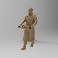 SW8214 Male Butcher with Tray of Meat