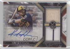 2022 Topps Museum Collection Swatches Dual Relic 237/399 Keston Hiura Auto w7p