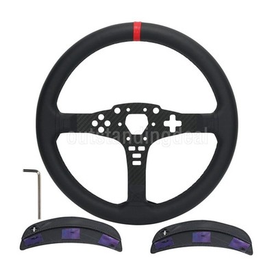 33CM/13'' Racing Steering Wheel PC SIM Racing Accessory Suitable for MOZA R5 ot25