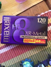 Maxell Hi8 120 XR-Metal 8mm Camcorder Video Tape Professional Quality
