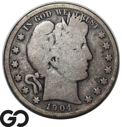 1904-S Barber Half Dollar