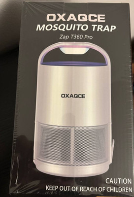 OXAQCE Mosquito Trap ZAP T360 PRO Brand New Sealed In Box. Color - BLACK