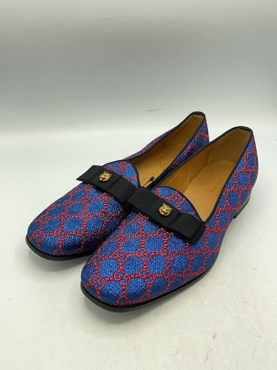 Gucci Opera Pumps Loafers Shoes Tiger Head Blue Size 7 US About7.5 For Men thumbnail 2