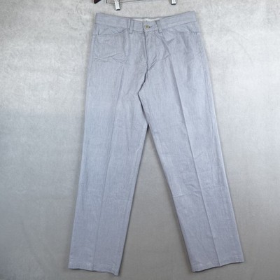 Ermenegildo Zegna S Sport Pants Mens Cotton 5-Pocket Chino Pants Gray 46/32
