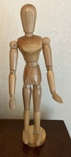 Wooden Mannequin Artist Drawing Model Jointed Figure Human female Form 13"