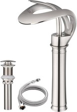 Elegant Bathroom Sink Faucet Single Hole Brushed Nickel