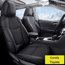 Car 5-seat Covers Pu Leather Waterproof For Toyota Corolla L Le 2014-2019 Black Car 5-seat Covers Pu Leather Waterproof For Toyota Corolla L Le 2014-2019 Black