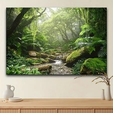 1.5 inch thick wood pine frame, interior art mural, home decor mural,