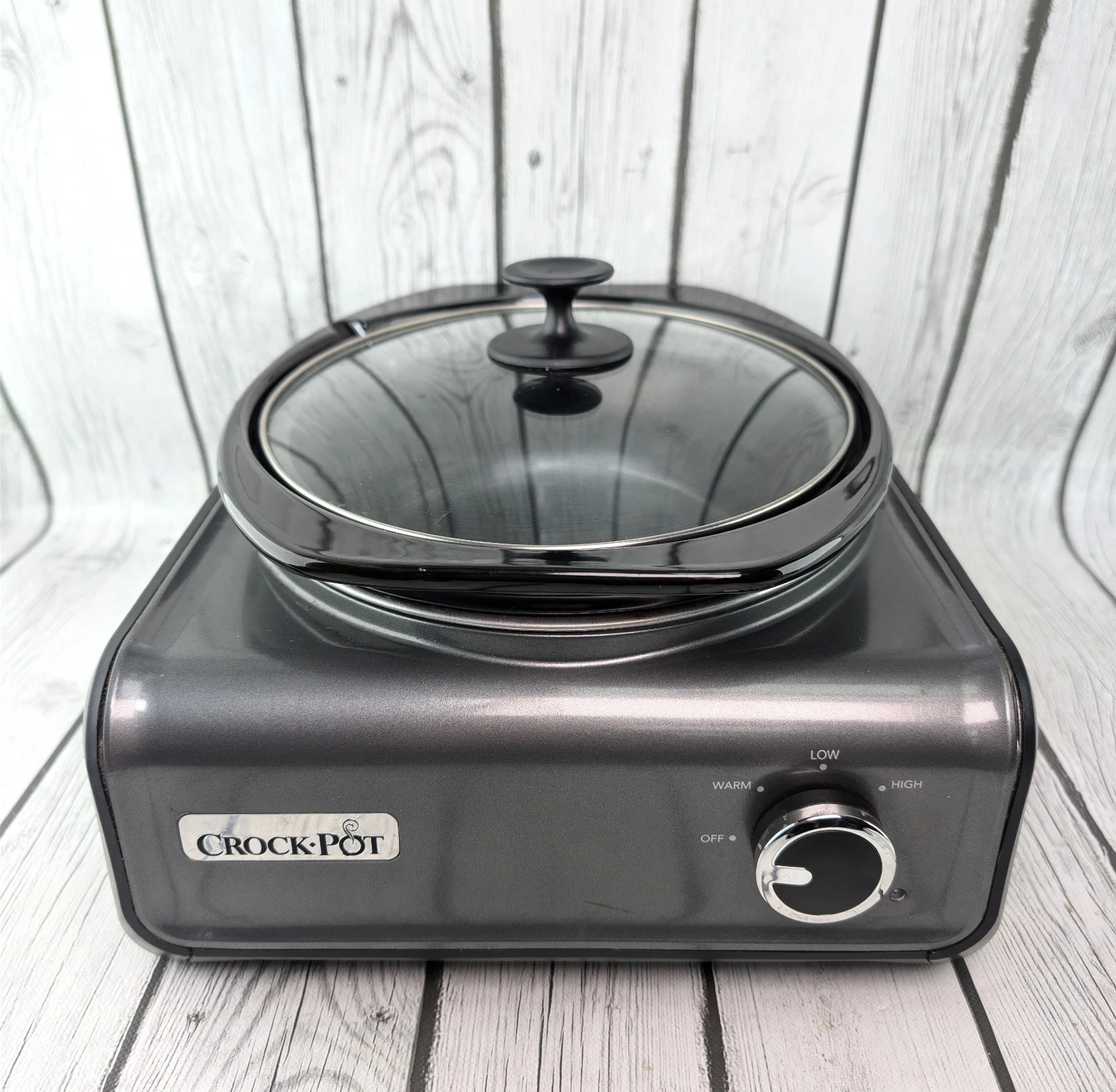 Crock Pot 3.5 Qt Oval Slow Cooker Connectable Party SCCPMD3-CH Gray
Opens in a new window or tab