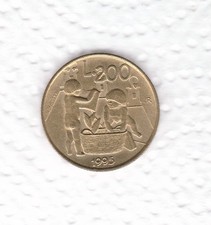 SAN MARINO   RARA MONETA    200    LIRE  1995  FDC   