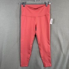 Old Navy Women's Go-Dry High-Rise Active PowerPress Leggings Size M Pink NWT