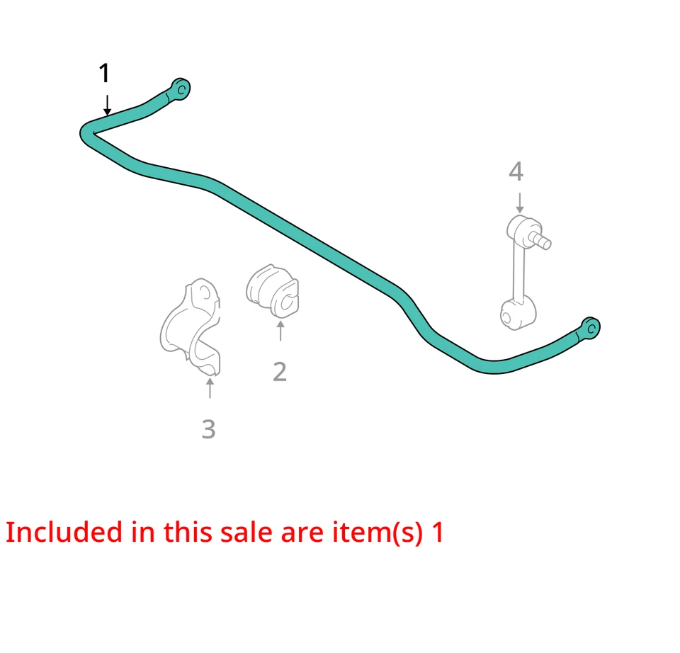 2006 Mazda Mazda 6 FWD Rear Stabilizer Bar OEM 103K Miles - LKQ425669355 - Изображение 4 из 4