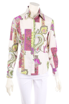 ETRO MILANO Blouse Print I 42 = D 36 multicolor #1160