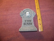 Halloween Graveyard Headstone "Stay Scary" 6" x 4"