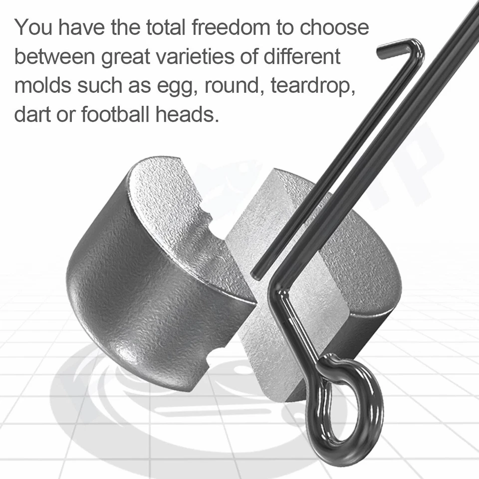 50~200Pcs Jig Hooks 90 Degree Aberdeen Heavy Wire Round Bend DIY Jig Head Tackle - Image 3 of 4